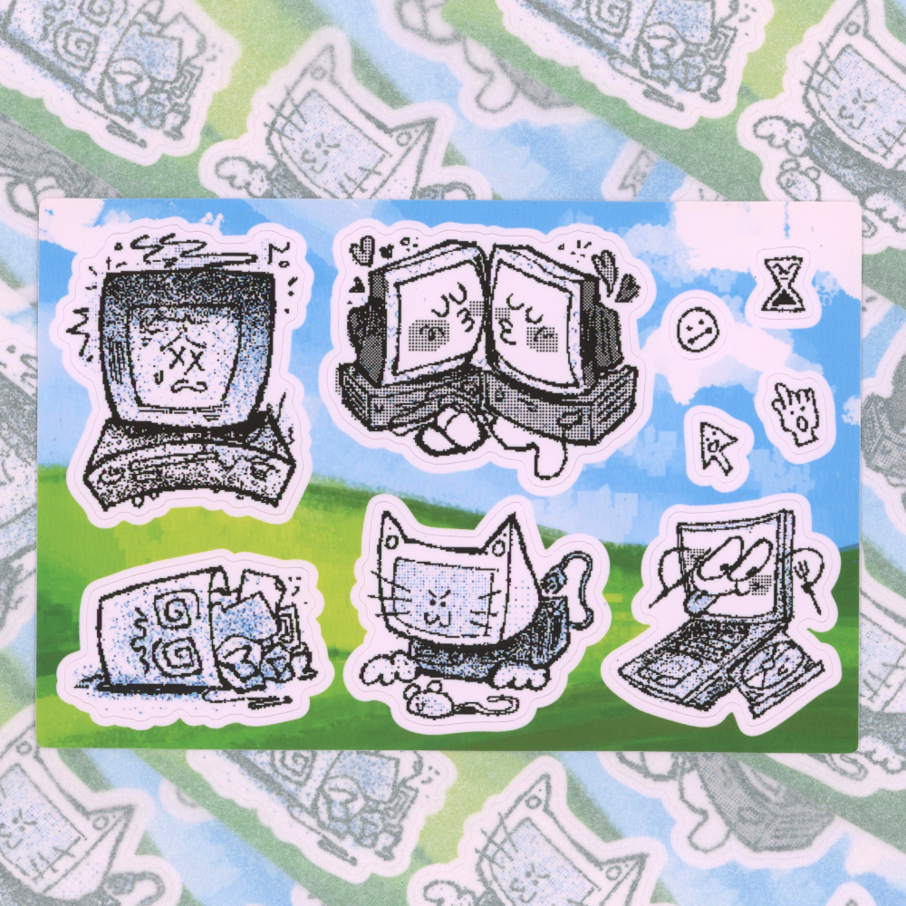 Computer Clipart Sticker Sheet