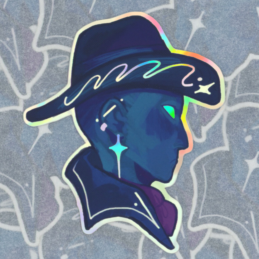 Holo Cowboy sticker