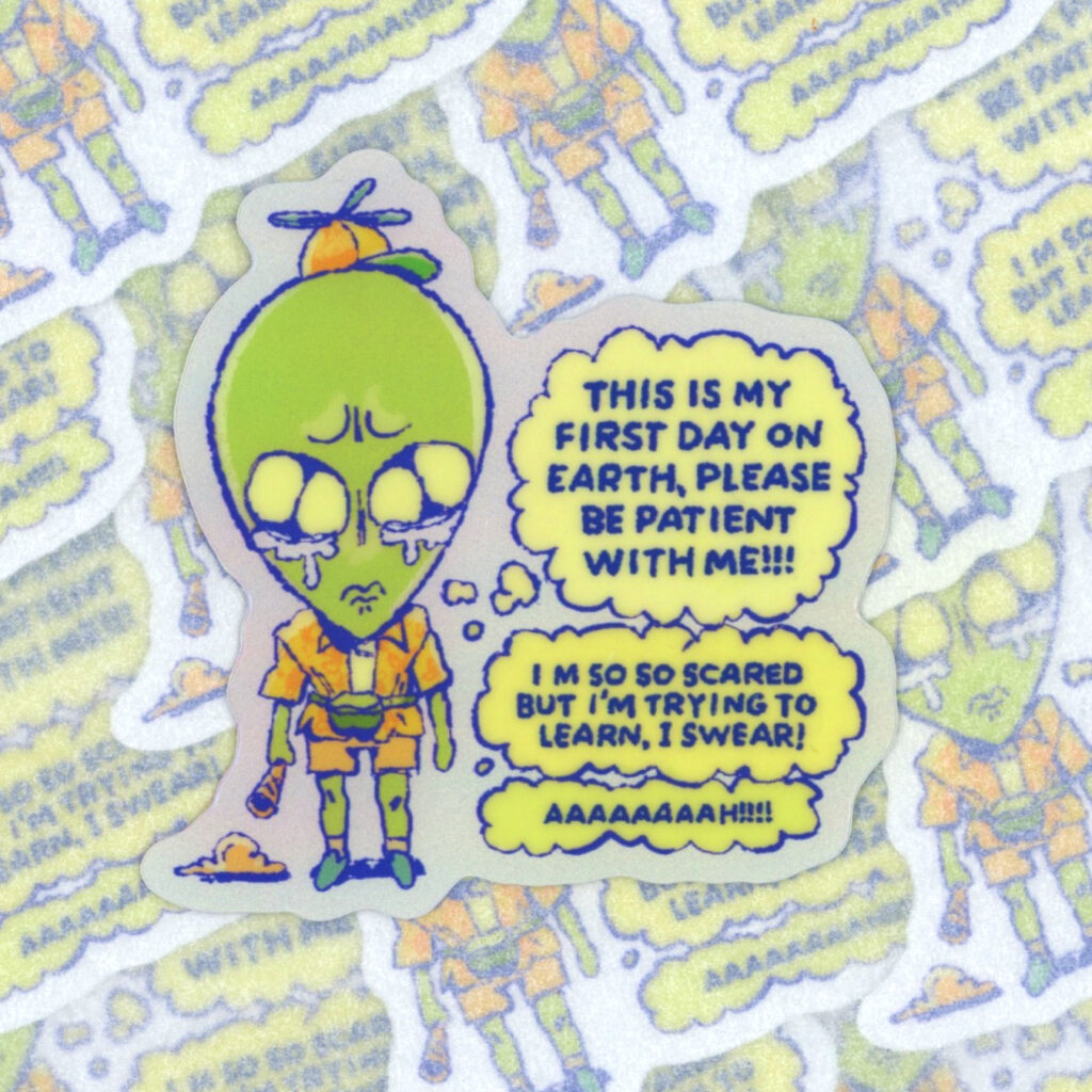 First Day on Earth Holo Sticker