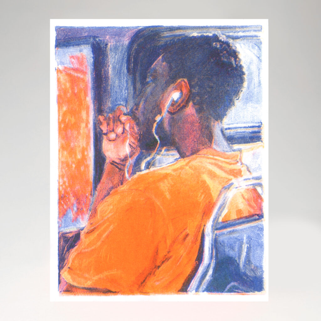 In Transit 1 Risograph Print